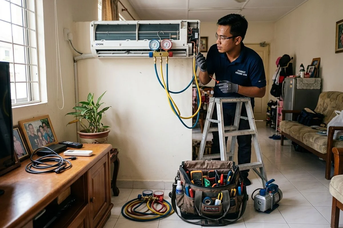 Aircond service in Puchong
